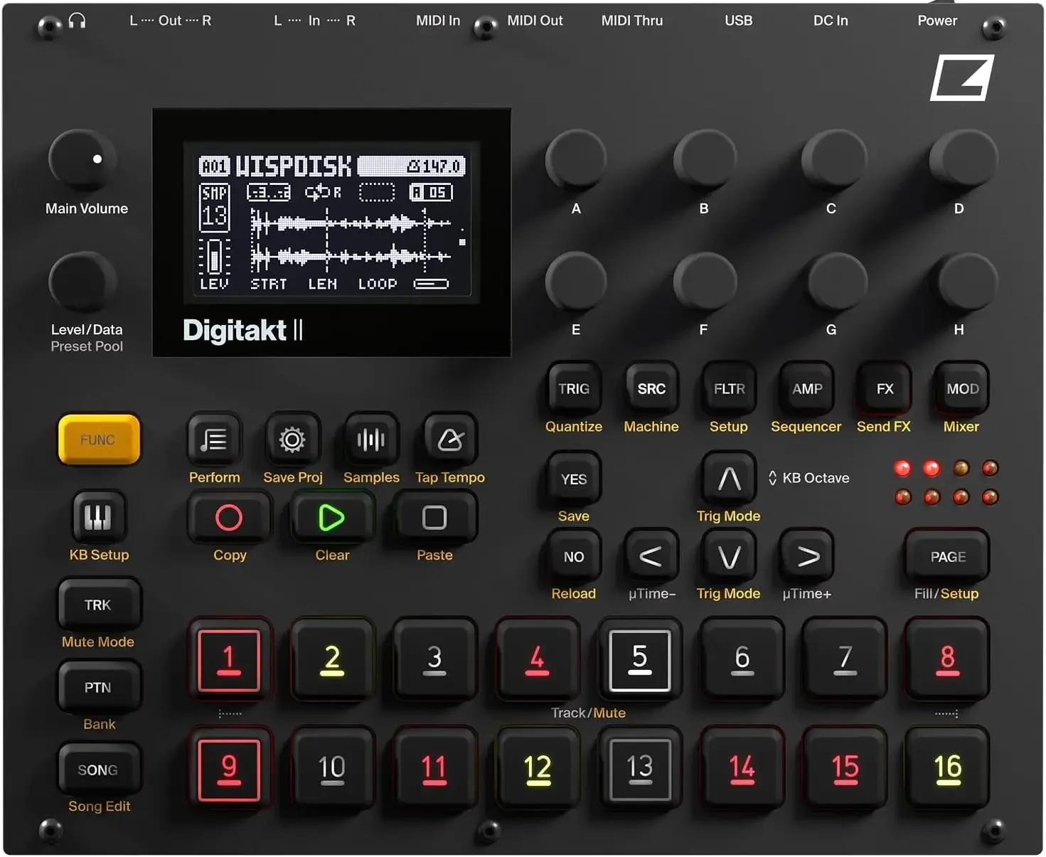 

II 16-Track Drum Computer and Sampler