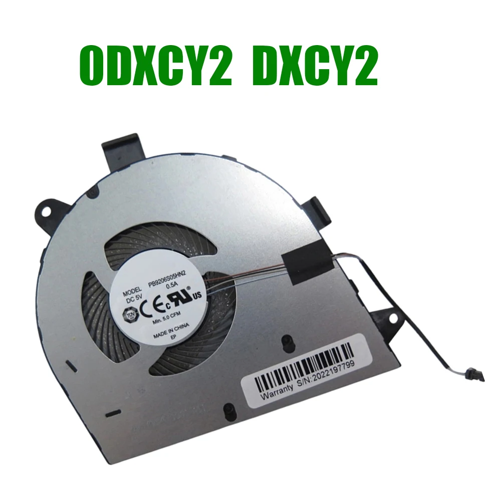 Für DELL Für Inspiron 17 7706 2-in-1 0DXCY2 DXCY2 PB9206S05HN2 DC5V 0,5A Laptop-CPU-Lüfter