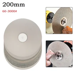8 Inchs/200mm Emery Coated Lapping Disc Grit 60-3000 1/2