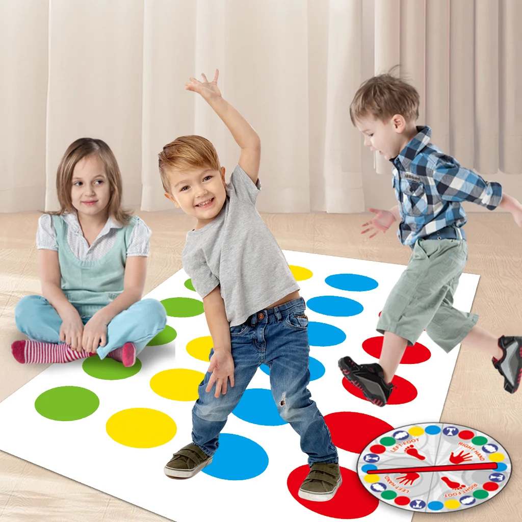 Children's Interactive Board Game Dancing Mat Party Game for Multiple Players Parent - Child Interactive Twister Toy