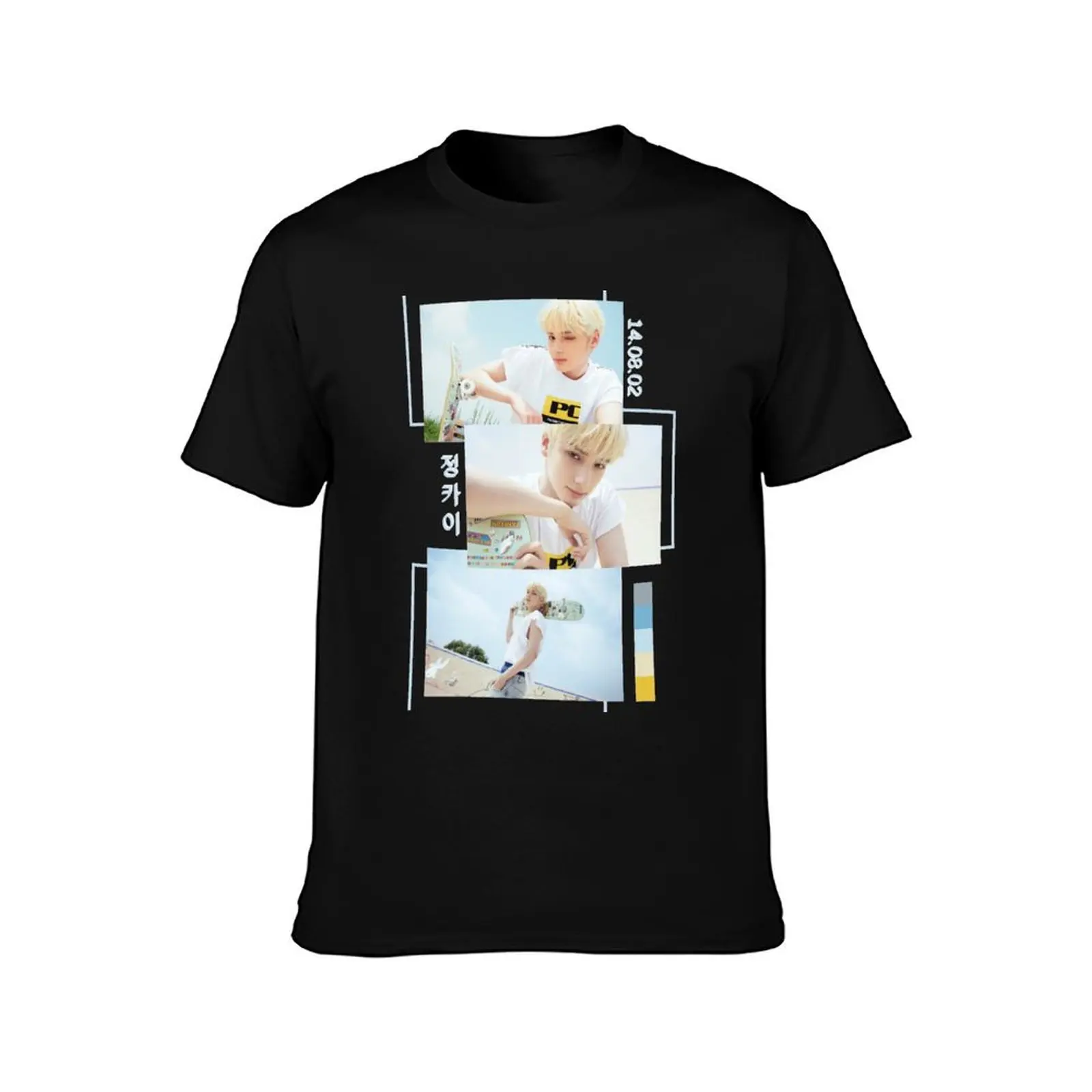 TXT Huening Kai FIGHT OR ESCAPE Concept Collage T-Shirt Basic Plain Tee for Spring and Summer T-Shirt