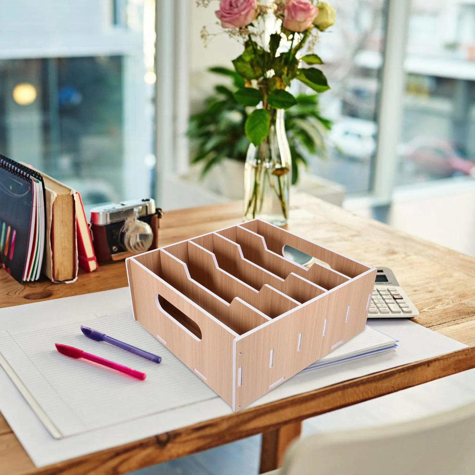 Coin Holder Change Storage Box Bills Coins Checks Multi Functional Money Tray ganizer Compartments Office Classroom Lab