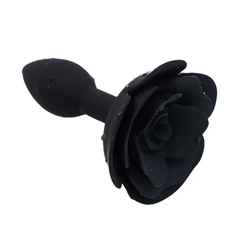 Fabrikanten leveren seksspeeltjes Silicone Rose Butt Plug Vrouwelijke masturbatieapparaten Paar Gay Sex Toys Supplies