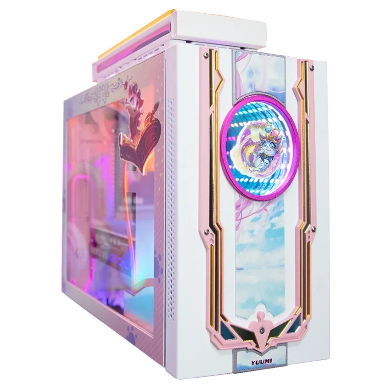 Sweetheart Yumi Computer Case E-sports Girl Magic Cat Desktop MOD Water Cooled Host