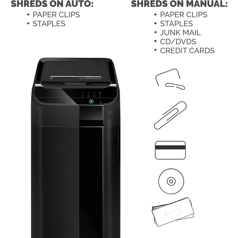 550C Cross Cut, Auto Feed 2-in-1 Heavy Duty Commercial Paper Shredder