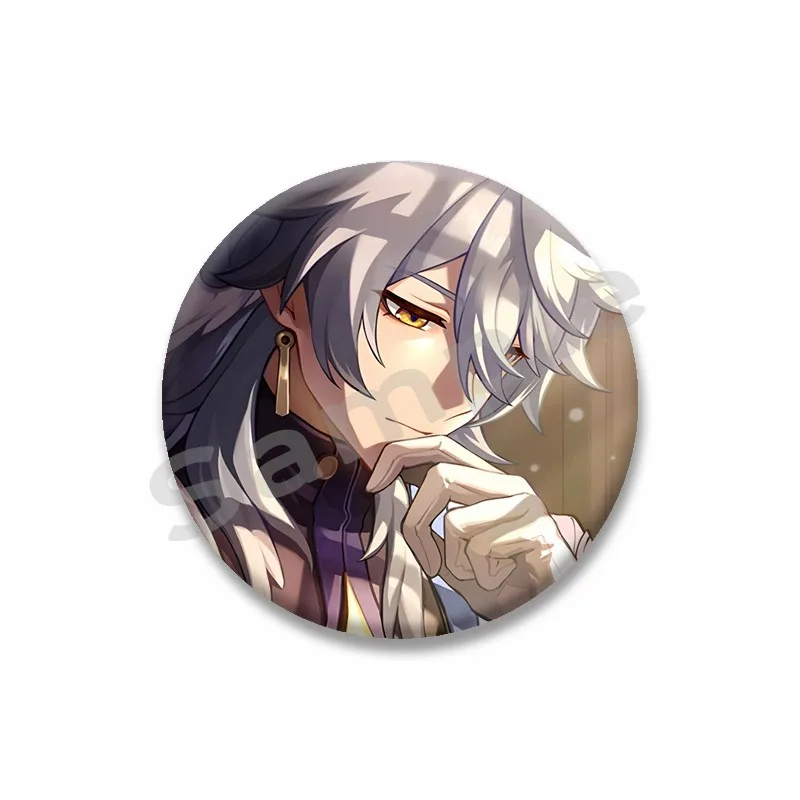 Honkai Star Rail Sunday Round Brooch, Cute Design