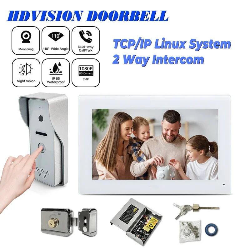 

Best Price Smart Doorbell IP Video Door Phone Intercom 7 Inch IP65 Waterproof Outdoor Unit for Villa or Apartment