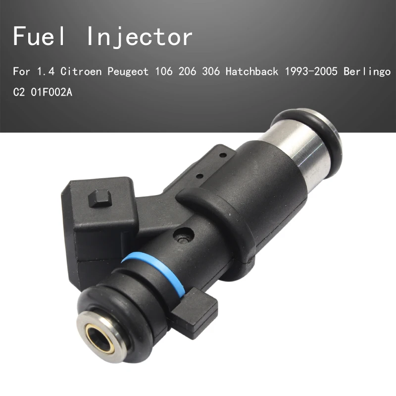 

1pcs Fuel Injector Nozzle For 1.4 Citroen Peugeot 106 206 306 Hatchback 1993-2005 Berlingo C2 01F002A
