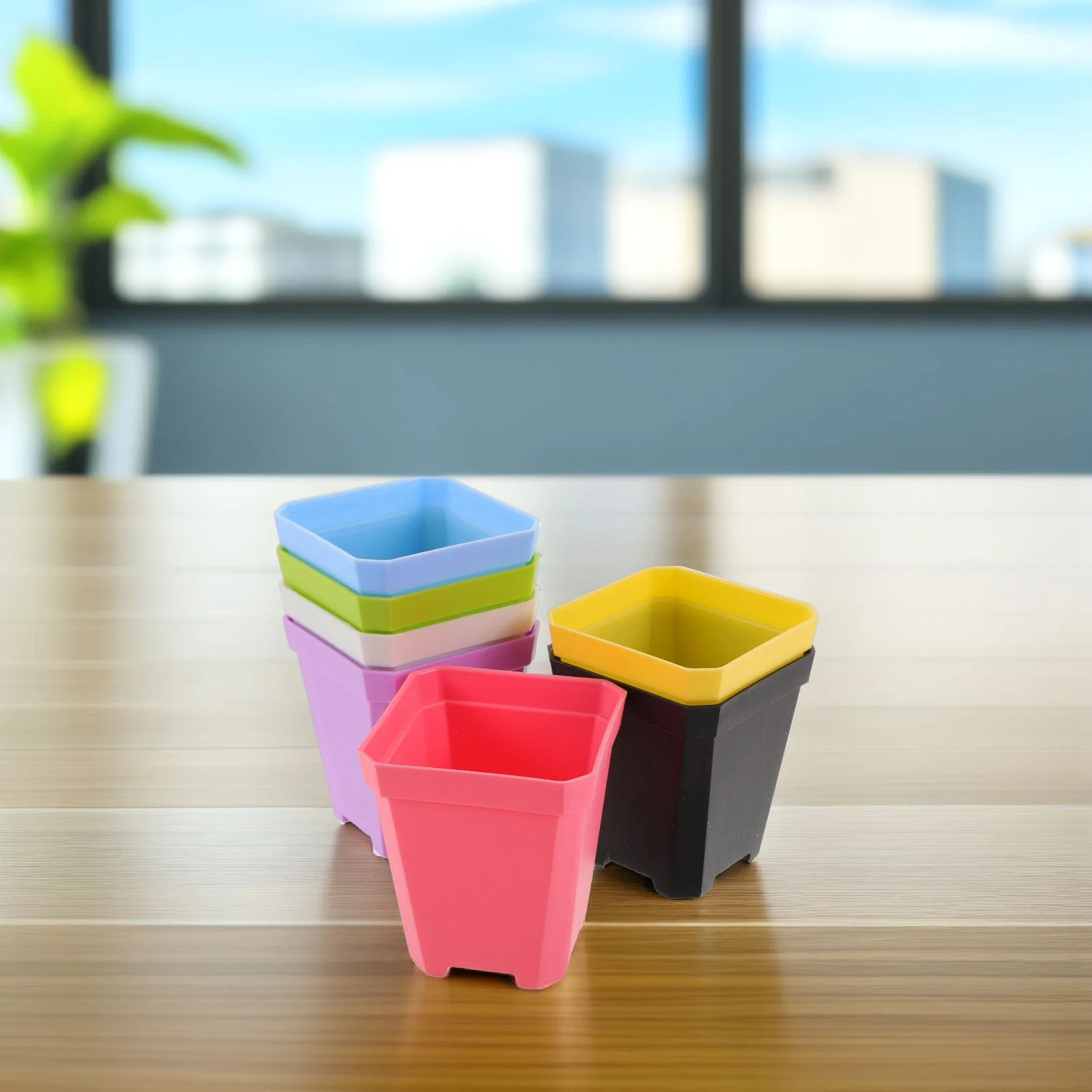 

7pcs Small Planter Lightweight Indoor Pots For Plants Kids DIY Indoor Outdoor Garden Balcony Decor Plant Vase Home nament