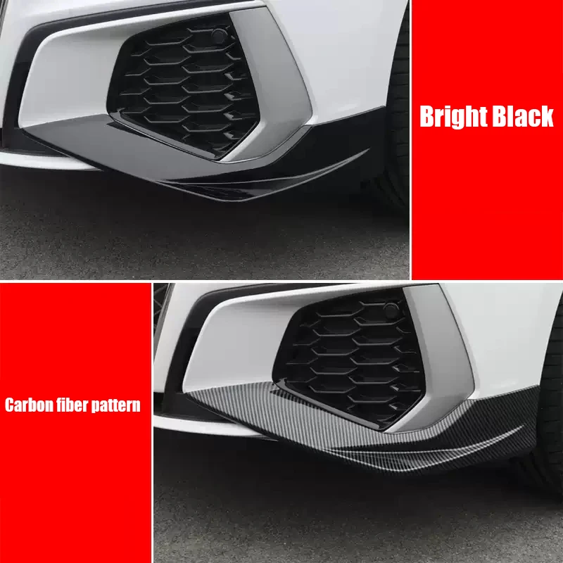 لأودي A3 8Y 35 TFSI 2021 2022 2023 2024 واقي زوايا المصد الأمامي للسيارة مادة ABS جزء التعديل الخارجي #5