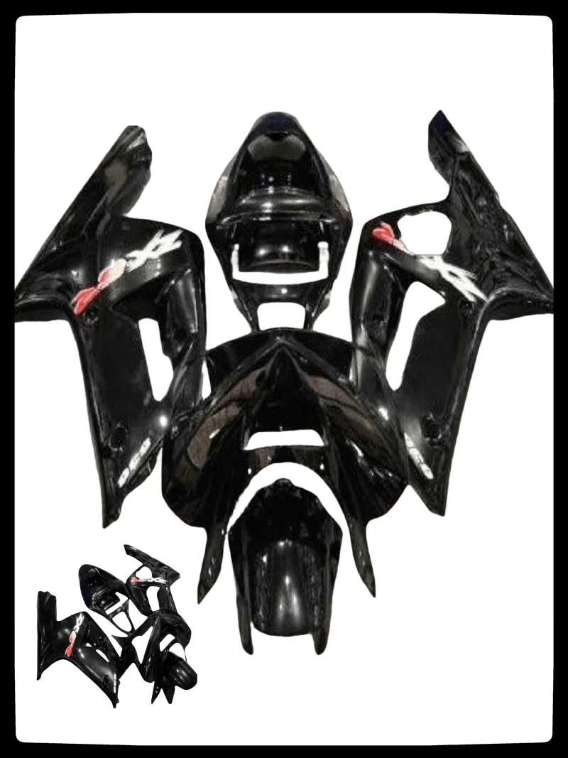 

Motorcycle Fairing Kit ABS Plastic Injection Body Full Accessories For Kawasaki Ninja 636 ZX6R ZX-6R ZX6R 2003 2004 whole black