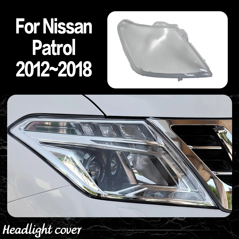 

Для Nissan Patrol 2012 2013 2014 2015 2016 2017 2018 фара прозрачная крышка абажур корпус фары линза из плексигласа