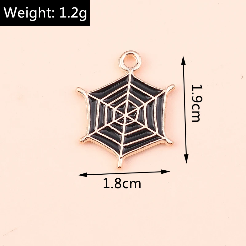 10 teile/los Mix Emaille Halloween Geist Kürbis Fledermaus Charms Anhänger für Schmuck Machen Frauen Mode Ohrringe Halsketten Handwerk Geschenk – Detail 14