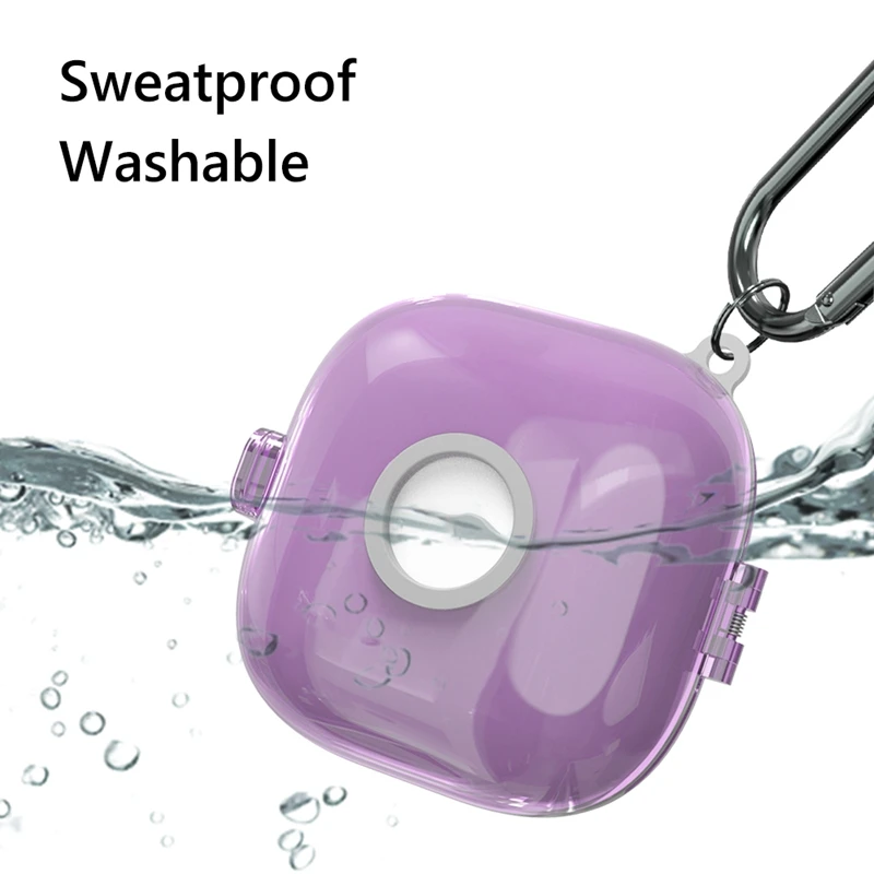 Headphone Holder Case Wireless Earphones TPU Cover With Lanyard Hook Shock Absorption Case For Beats Fit Pro Easy Install -D