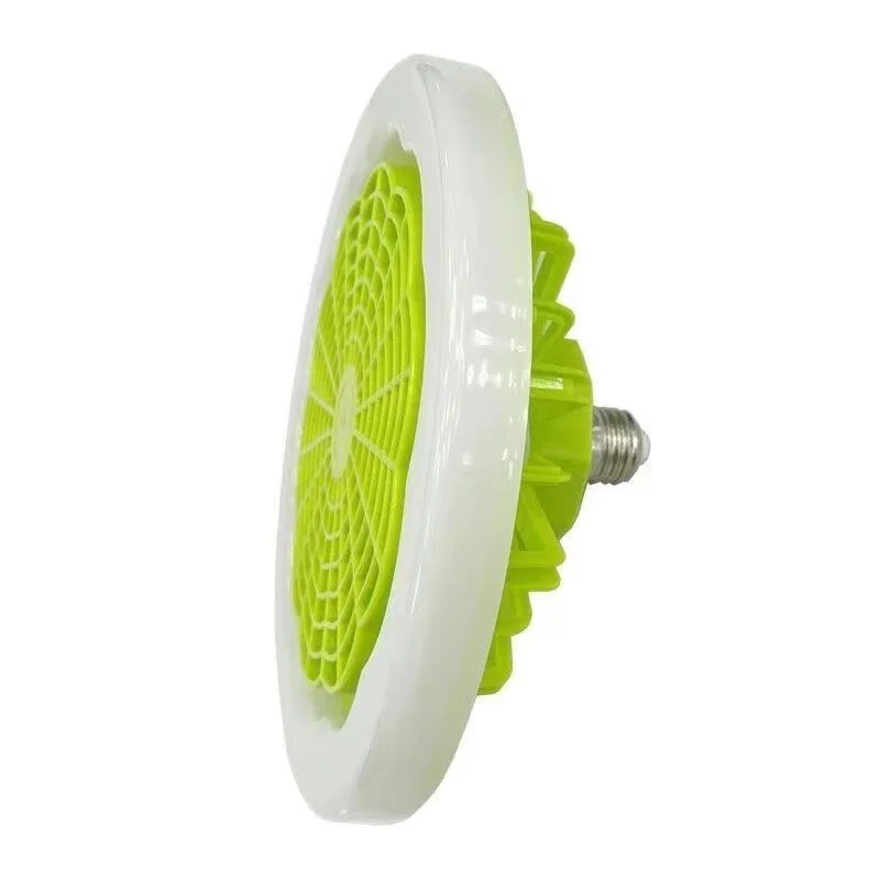 30W Bladeless Fan Light E27 Enclosed Ceiling Fan, Dimmable Remote Control Recessed Mount Chandelier for Bedroom, Study Room