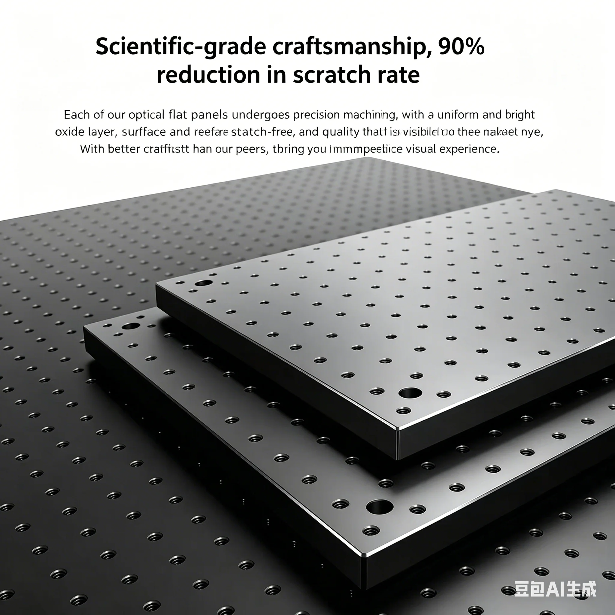 High Precision Honeycomb Core Vibration Isolation Base Plate Perforated Aluminum Experiment Fixing Plate for Optical Bridges