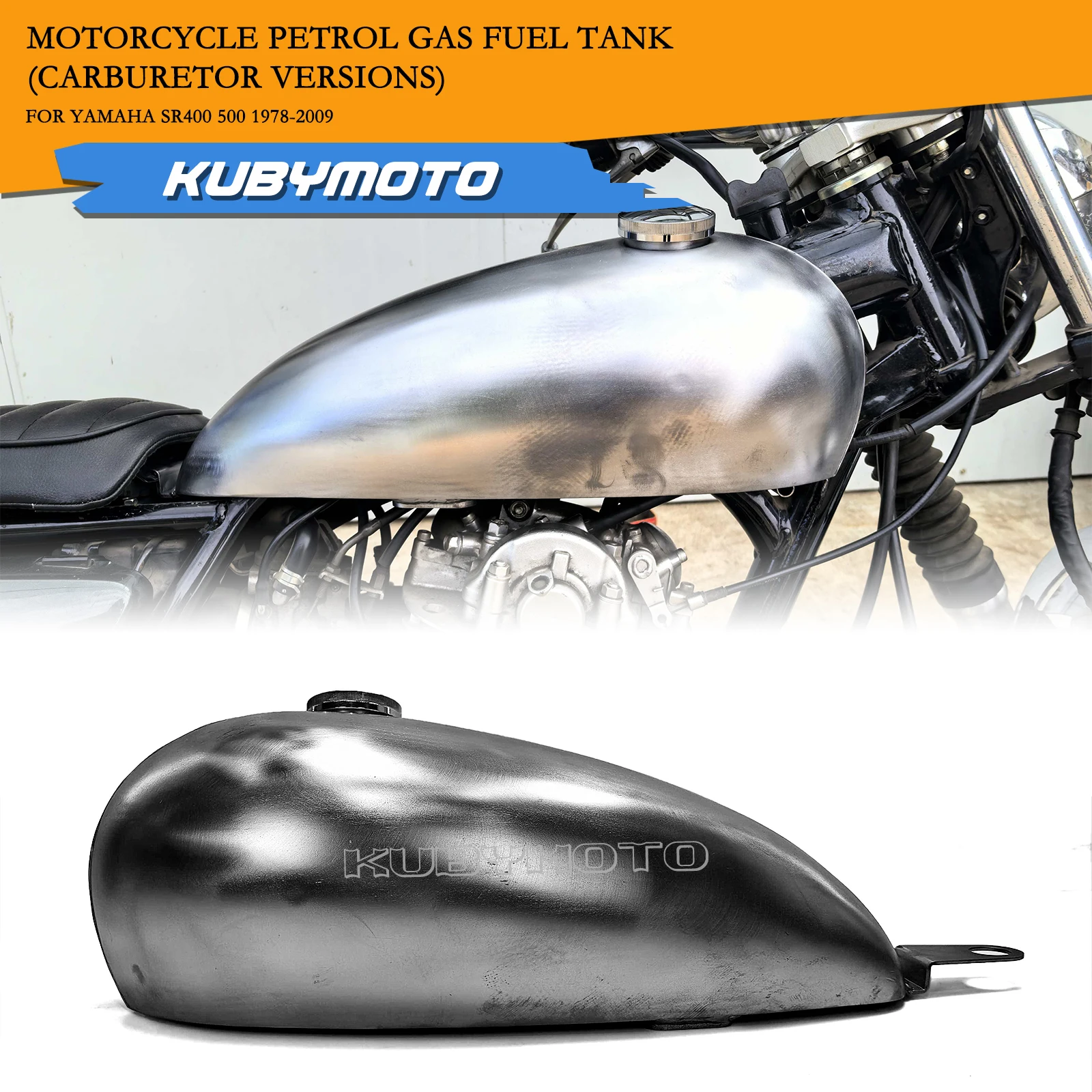 For Yamaha SR400 SR500 SR 400 500 1978-2009 Carburetor Versions Motorcycle 7L Petrol Gas Fuel Tank Can
