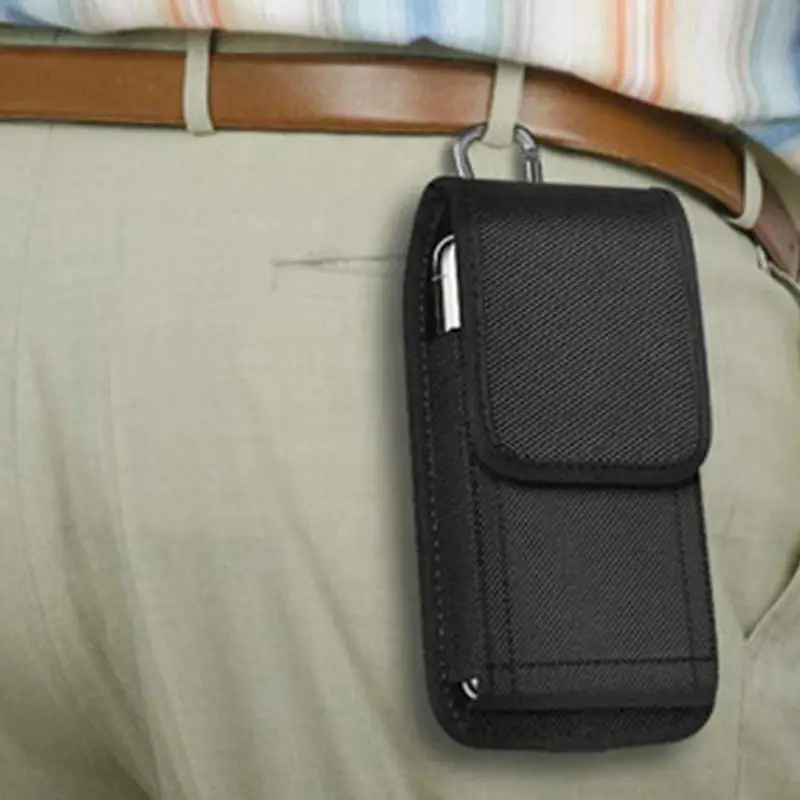 Phone Holster For Men Belt Vertical Waist Pouch Cell Phone Pack Lightweight Bag For Storing Smartphone For Camping Gardening