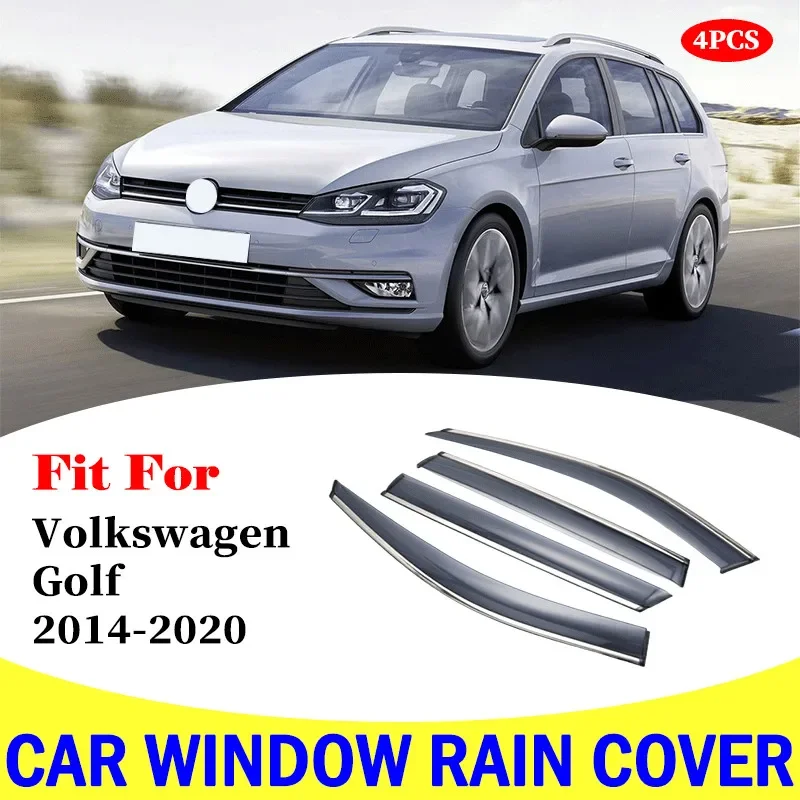 

Car Window Rain Shield For Volkswagen Golf 2014-2020 Sun Rain Shade Visors Shield Shelter Protector Cover Frame Accessories