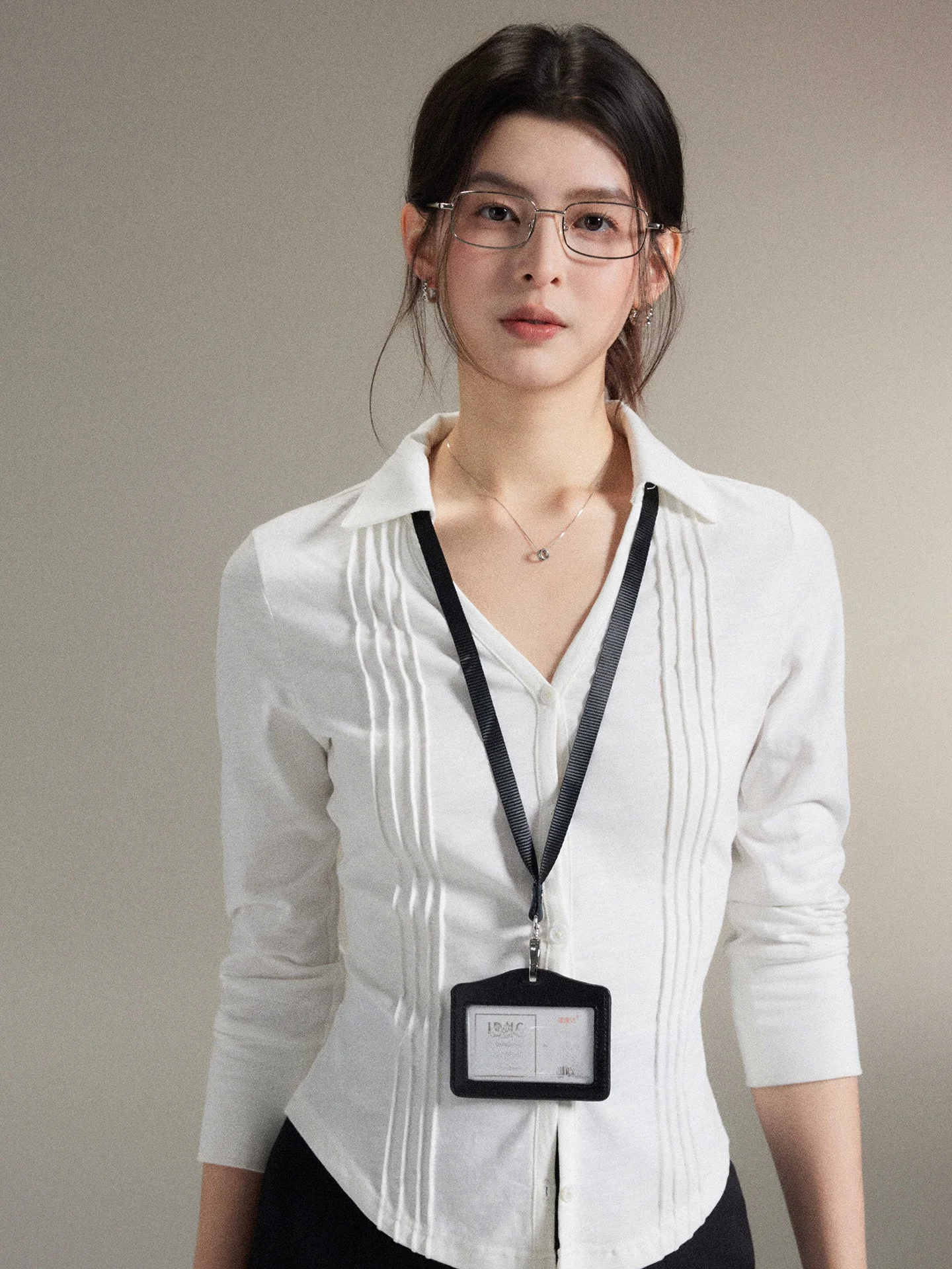 

Женская осенняя блузка Ele White Ne Seven Sve из 100% хлопка, дышащая, комфортная, для повседневной носки, с завышенной талией, короткий рукав.