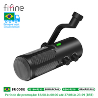 FIFINE Tank3 Heavy-Duty Metal USB/XLR Dynamic Microphone for Podcasting, Studio-Grade Recording, Noise Reduction & Premium Sound