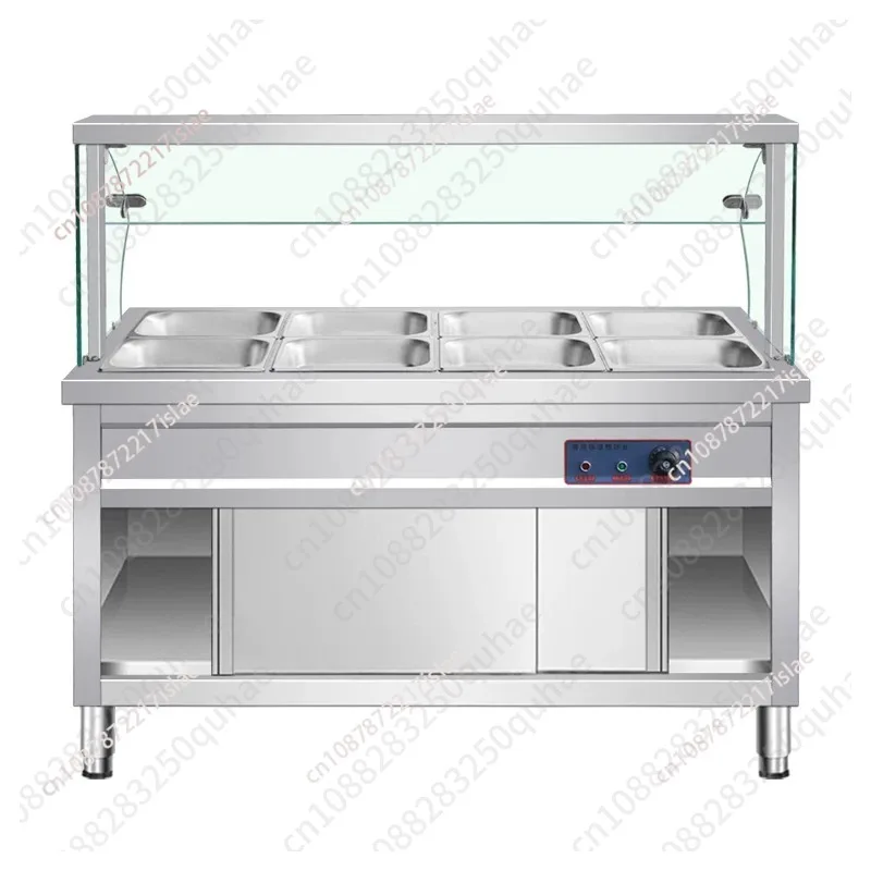 

Glass Top Electric Food Warming Cabinet Commercial Catering Display Warmer