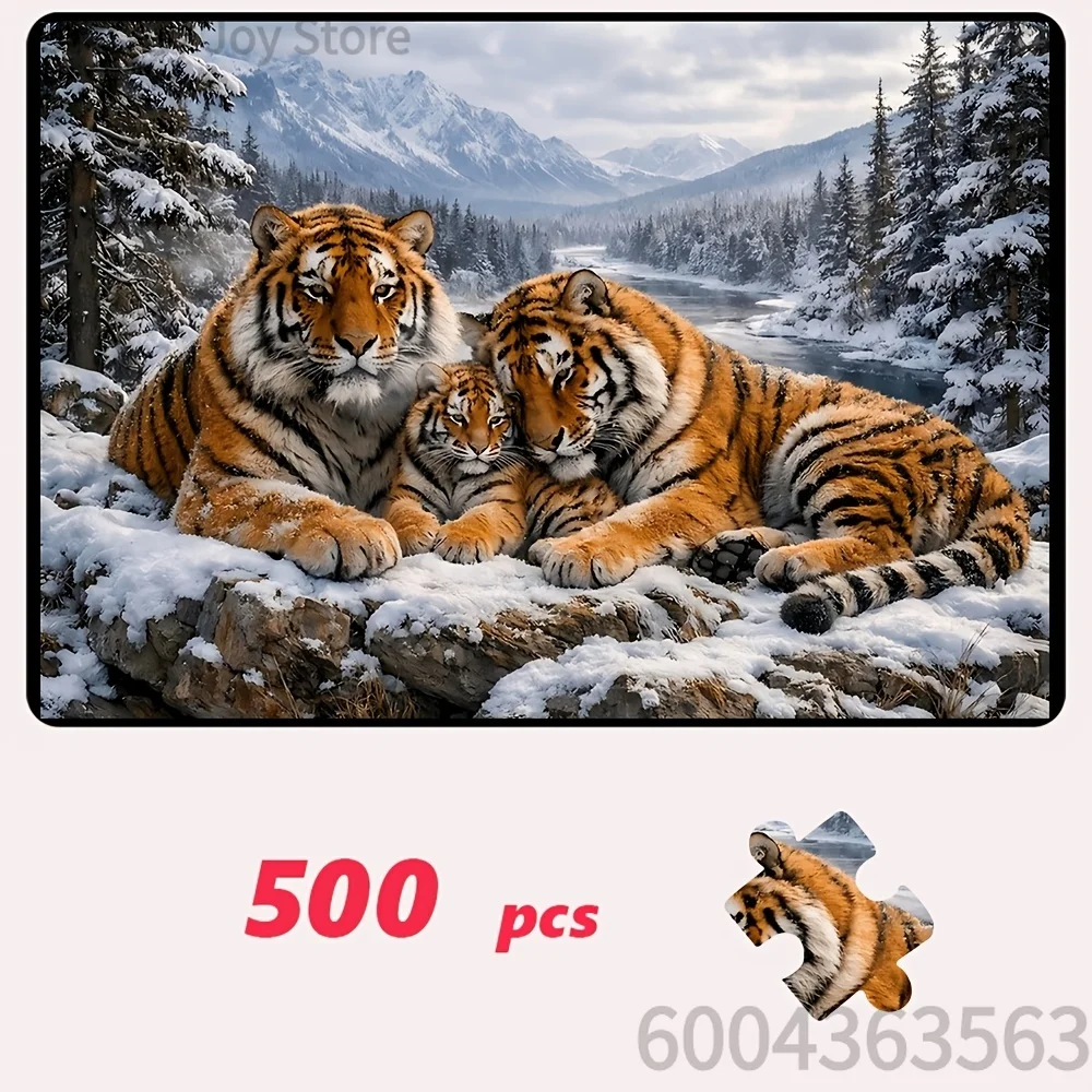 Beautiful Mountain Sunset View & Dreamy Landscape Mosaic Puzzle Stress Relief Desktop Ornament Hobby Collection