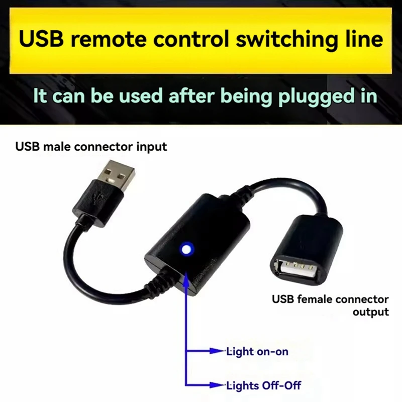 DC 5V USB Wireless RF Remote Control Switch Power ON OFF For USB LED Light Strip Reading Lamp Light Fan Toggle Model