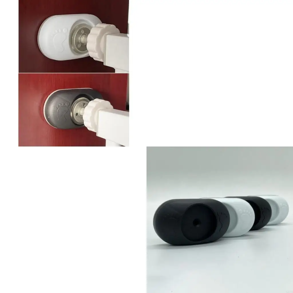 Set of 4pcs Wall Protectors Wall Guard Pad for Baby Gate Pet Small Space and Easy Installation No Screws Needed