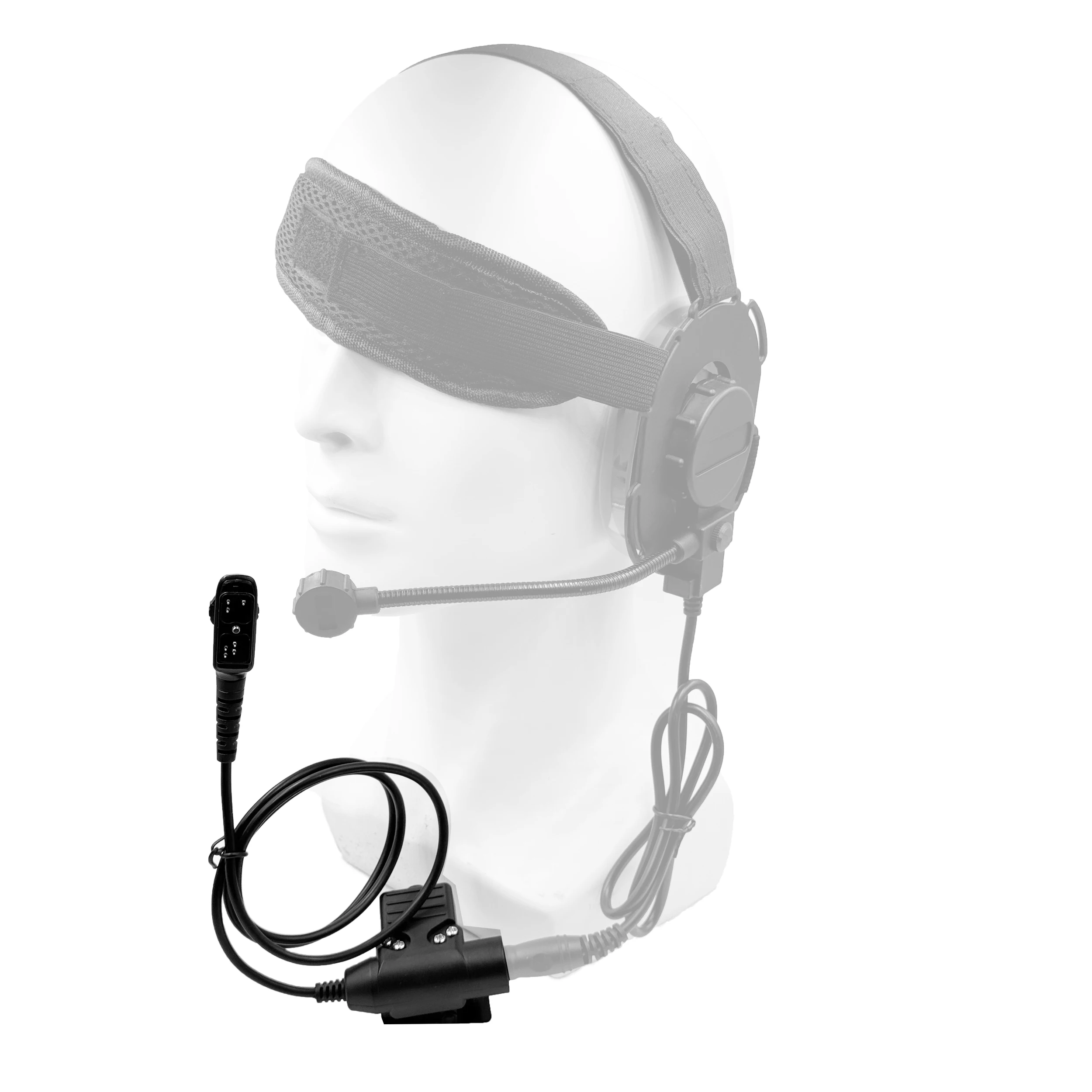 DulU94-Adaptateur de casque avec PTT pour Hytera, radio R HYT, PD700, PD700G, PD702G, PD705G, PD752, PDanalystes, PD782, PD785, PD785G, PT580H