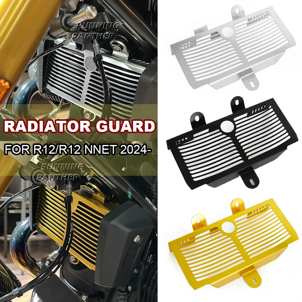 

Motorcycle Accessories Radiator Guard Grille Protection Cover For BMW R 12 NineT NINET 2024- Radiator Guards Parts