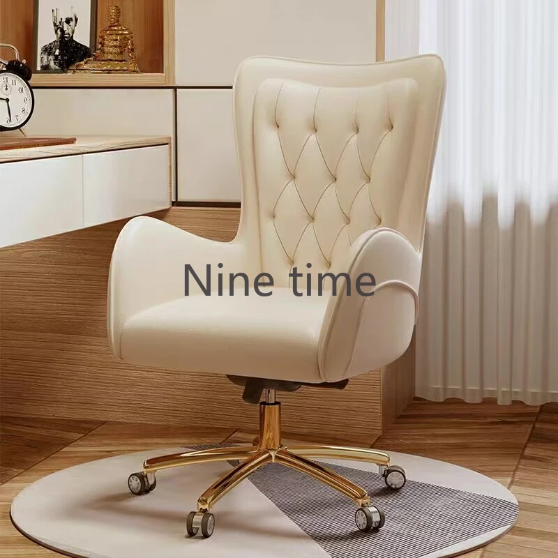 White Vanity Office Chairs Bedroom Makeup Girl Relax Gaming Computer Chair Salon Barber Sillas De Oficina Library Furnitures