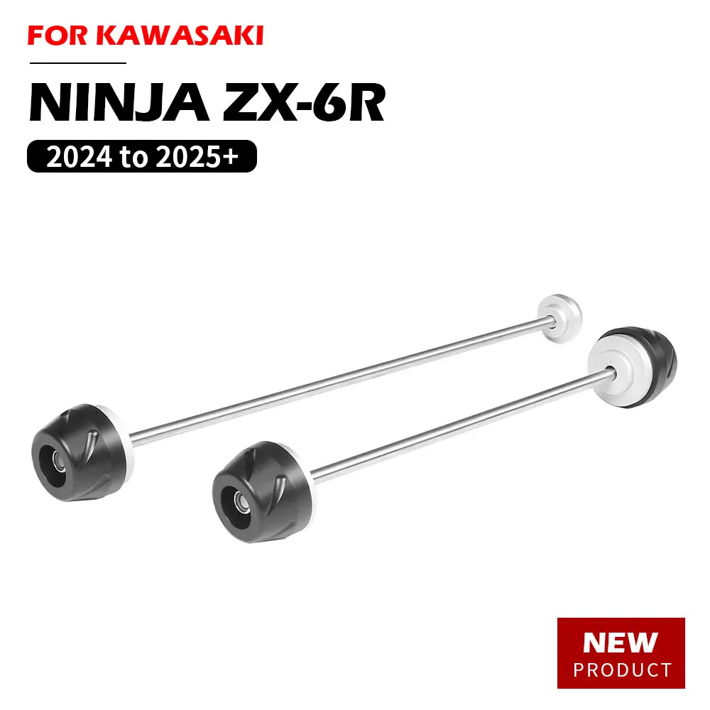 

NINJA ZX6R 2024 to 2025 + Anti-collision Slider Accessories For KAWASAKI Motorcycle Front Rear Axle Fork Crash Slider Parts