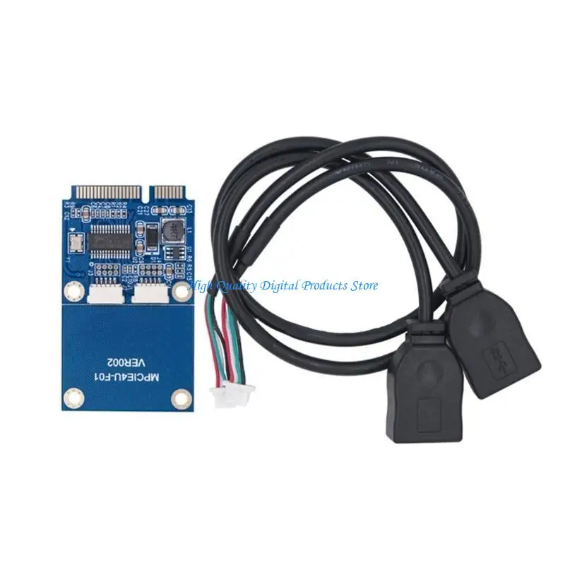 U2JE Universal Mini PCIe/M.2 Wifi A+E para doble cable USB2.0 para múltiples dispositivos