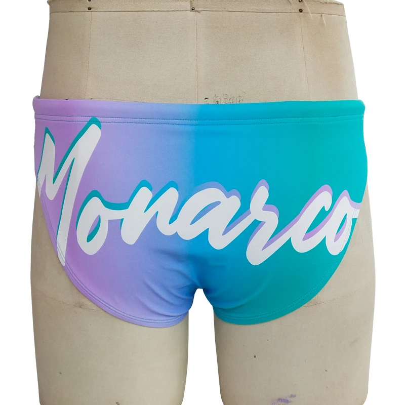 Bañador de secado rápido para hombre, traje de baño Sexy para playa, Bikini Gay, calzoncillos de surf estampados, pantalones cortos transpirables