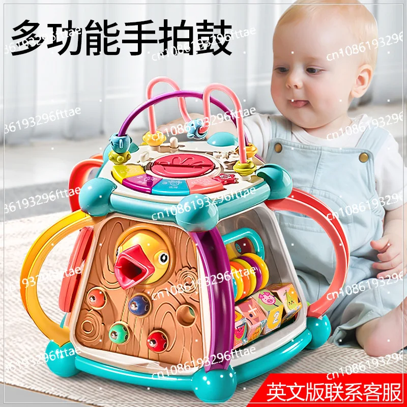 

Children's Early Education Educational Toys Six-sided Drum, Baby 0-1 Years Old Multi-functional Pat Drum, Toddler Beating