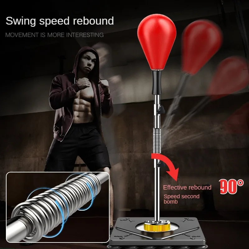 Boxing speed ball training reaction target household vertical tumbler sandbag vent pear ball Sanda training equipment