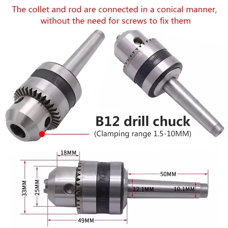 Imagem -02 - Micro Máquina de Bola Buda Acessórios Torno Perfuração Carpintaria Cauda do Carro Telescópica Cauda Assento Superior B12 Chuck