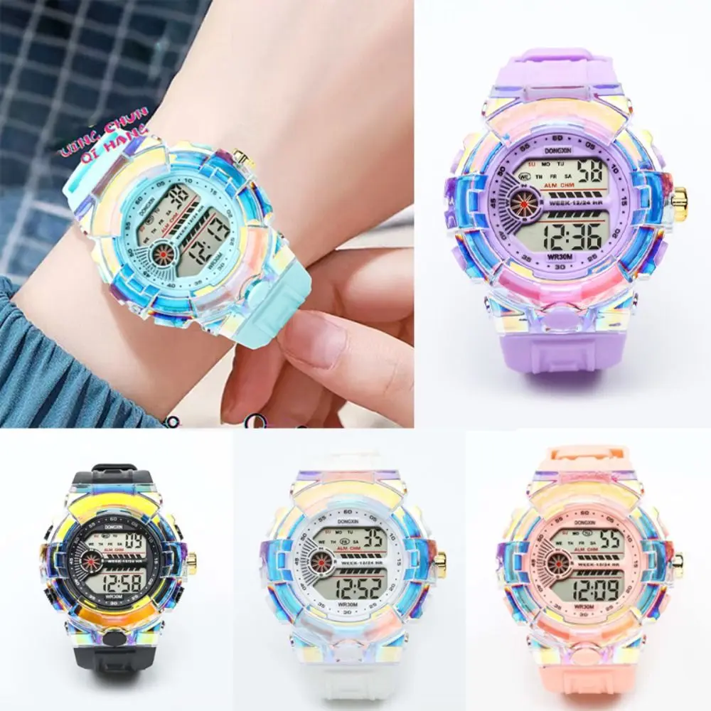 Fashion Electronic Watches Multifunction Large Dial Digital Sport Watch Waterproof Stopwatch Student Wristwatch