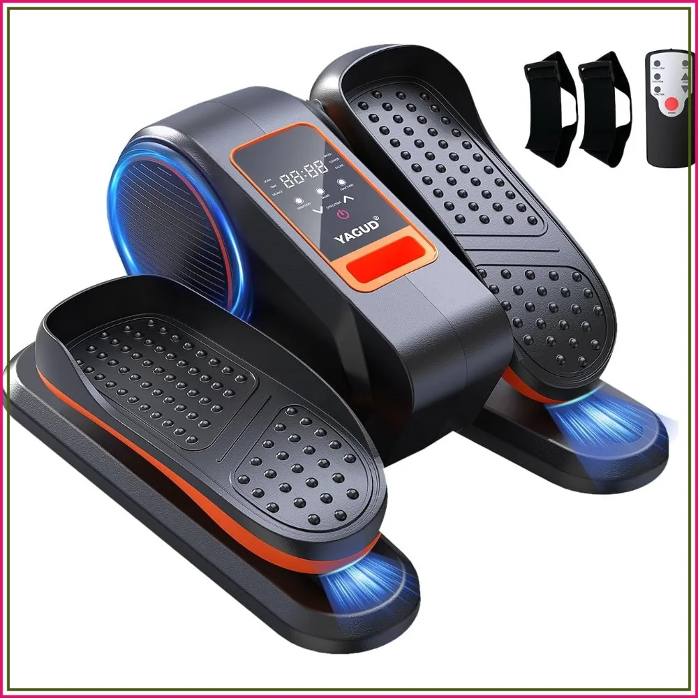 Under Desk Elliptical, Electric Leg Exerciser for Seniors, 13 Speeds Quiet Seated Pedal Machine with Remote