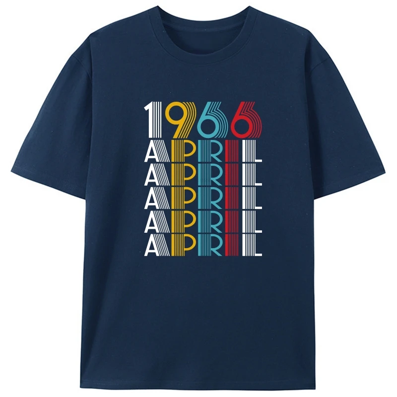 

Апрель 1966 года, классическая винтажная футболка в стиле ретро, подарок на 53-й день рождения