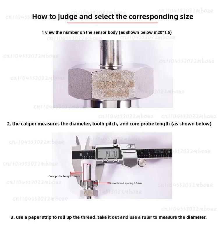 PT100 screw air compressor temperature sensor G1/4 G1/8 3/8 PT100 1 point 2 point 4 point