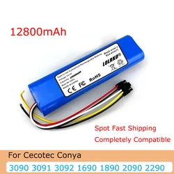 14.4V 12800mAh Battery Pack 100% New for For CECOTEC CONGA 3090 3091 3092 1690 1890 2090 2290 Robot Vacuum Cleaner Accessorie