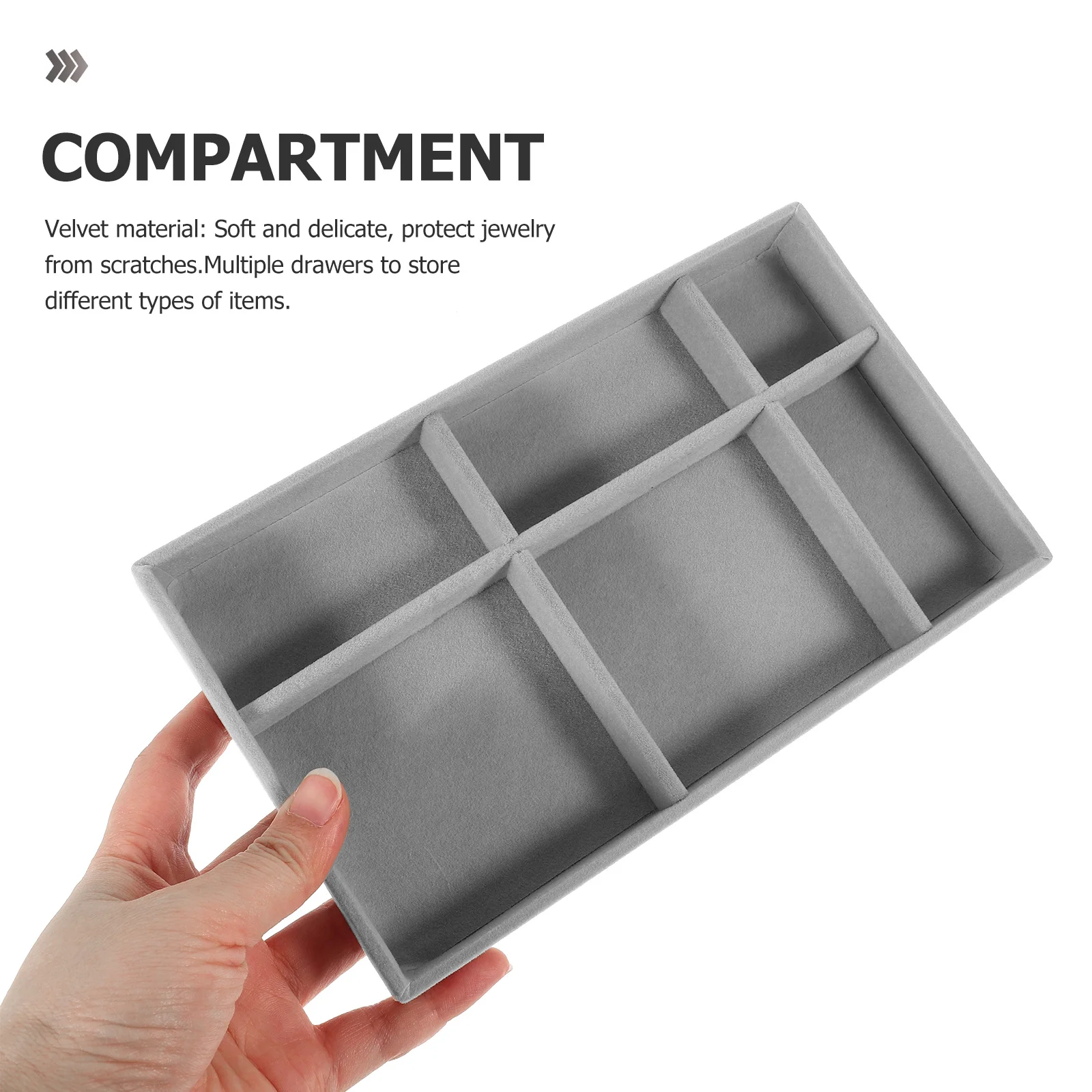 

4Pcs Jewelry Storage Trays Organizer for Earrings Rings Necklaces Display Travel Lightweight Holder Compartments Tray