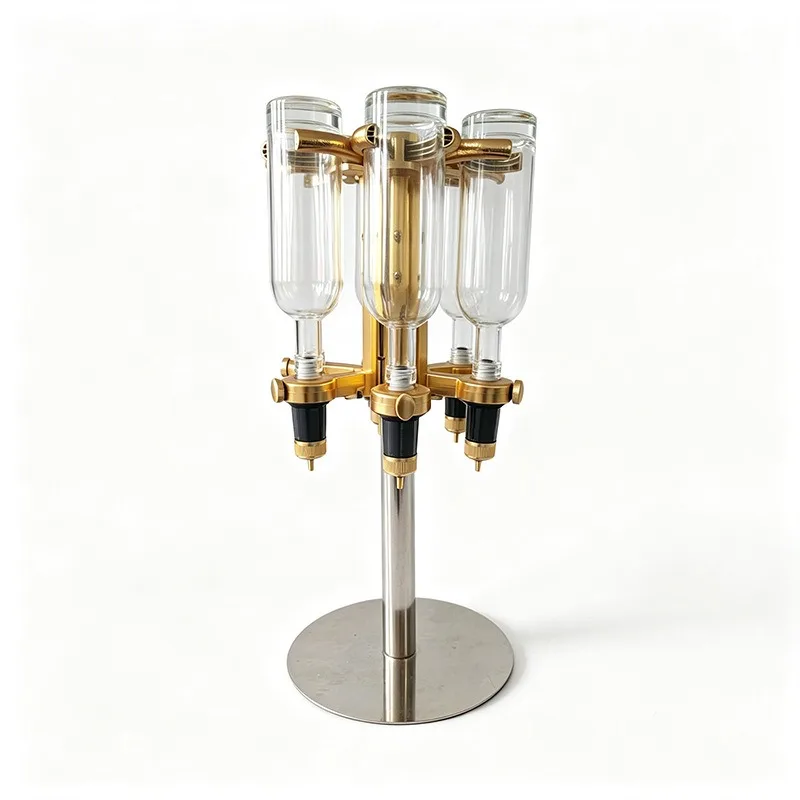 Suitable for (gold) Bulk Perfume Bar, Six-pump Rotary Packer, Perfume Display Stand