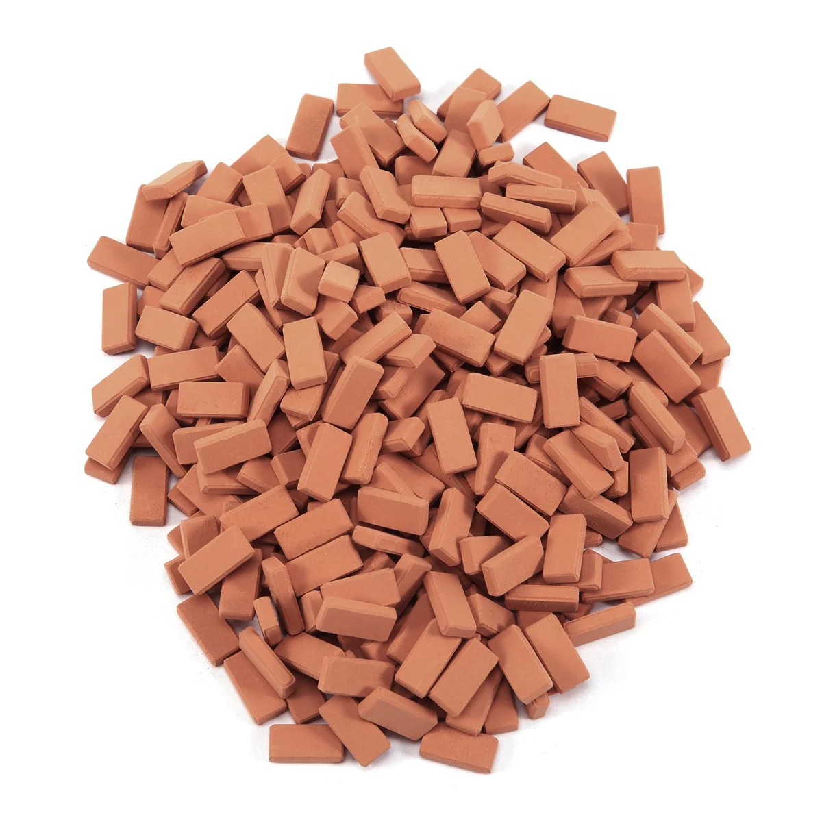 350 Pieces Mini Bricks for Landscaping Miniature Bricks Brick Wall Small Bricks for Dollhouse Garden Parts,1/35 Scale