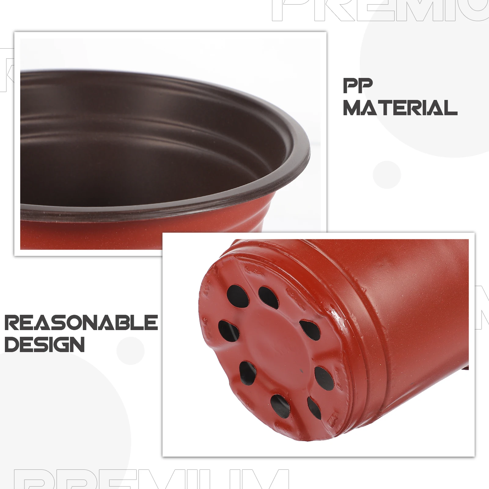 

50Pcs Planting Pots Small Nursery Pots for Succulents Flower Indoor Outdoor Garden Plastic Planter Containers Grow Kits