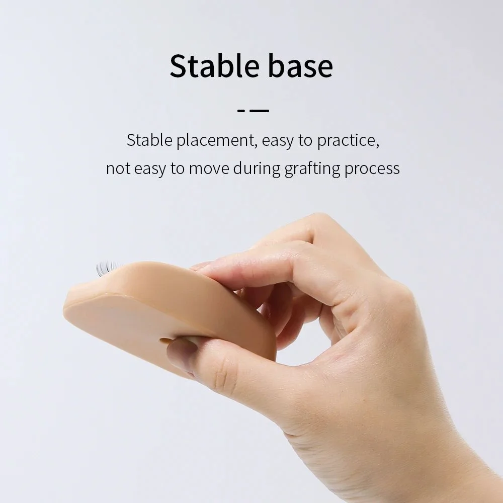 Manekin do przedłużania rzęs z PVC, silikonowe wyjmowane oczy, narzędzie do ćwiczeń przedłużania rzęs, profesjonalny miękki manekin do nakładania rzęs