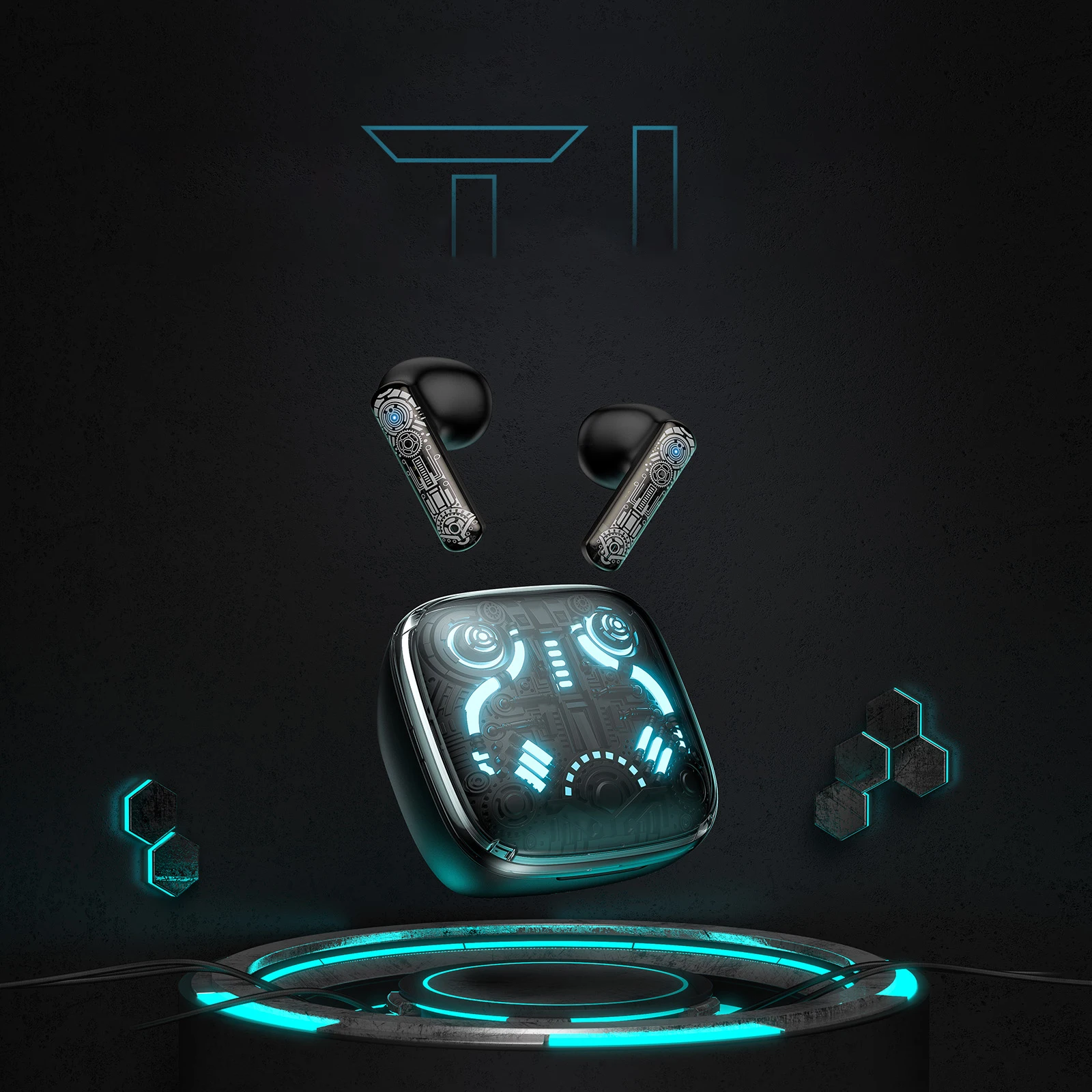 سماعة ألعاب ONIKUMA في الأذن مع ميكروفون RGB ، ستيريو hi-fi داخل الأذن ، لاسلكي ، جديد ، أربعة أوضاع إضاءة ، ميكروفون مزدوج #6