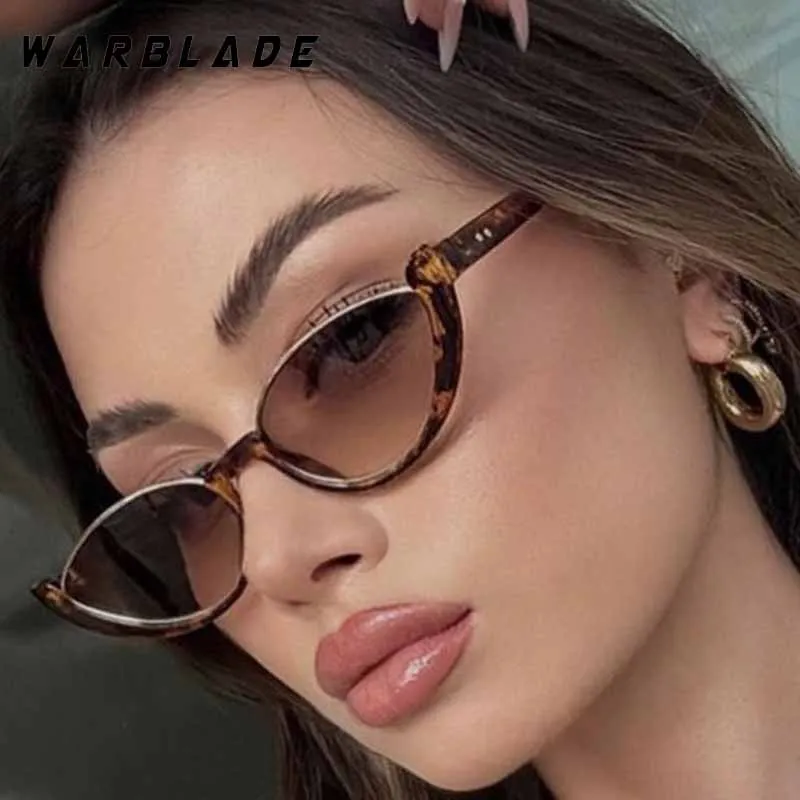 

New Luxury Retro Inverted Triangle Cat Eye Sunglasses Women Vintage Design Glasses For Men Summer Traveling Drive Eyewear UV400